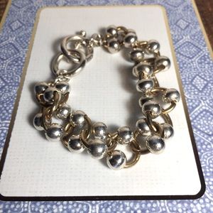 Best silver ball & gold rings vintage bracelet